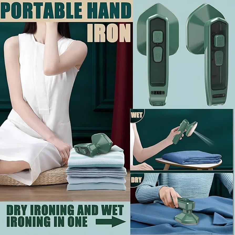 Green Mini Ironing Machine - 1 Pc for Effortless Pressing