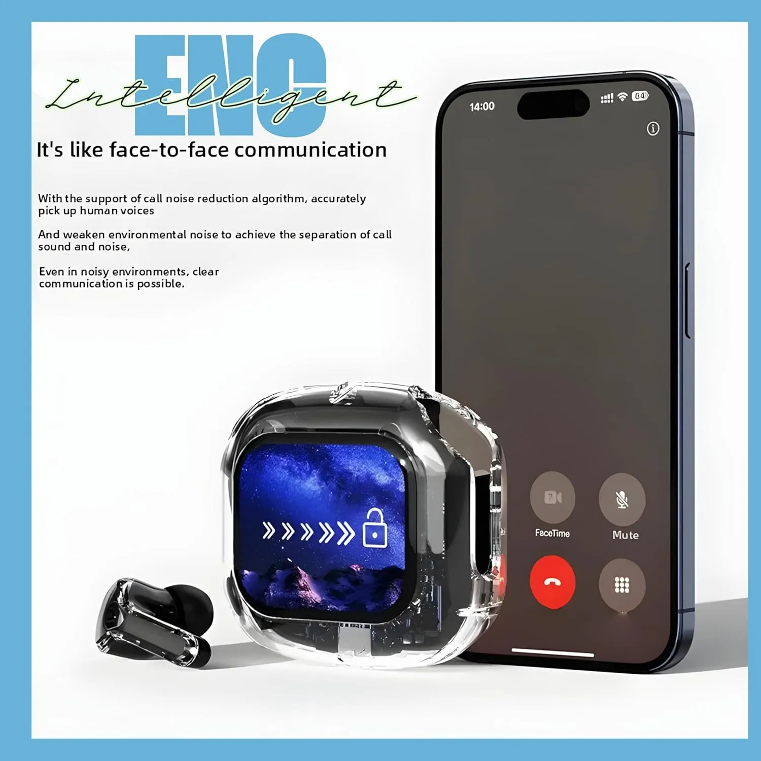 airmax transparent touch screen earbuds airmax transparent touch screen earbuds