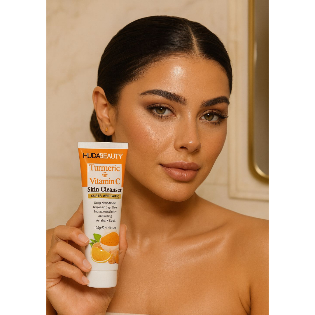 huda beauty turmeric + vitamin c cleanser huda beauty turmeric + vitamin c cleanser