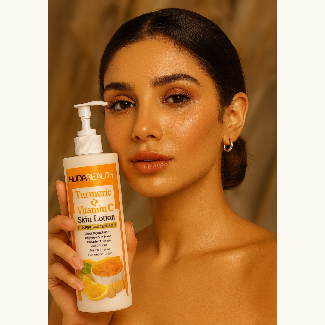 huda beauty turmeric + vitamin c body lotion huda beauty turmeric + vitamin c body lotion