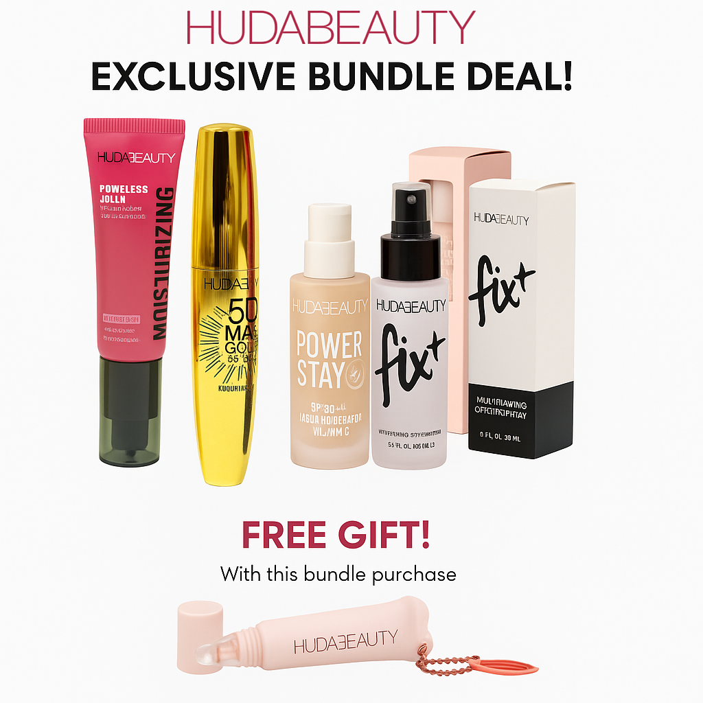 huda beauty makeup bundle deal – limited offer (free lip balm included) huda beauty makeup bundle deal – limited offer (free lip balm included)