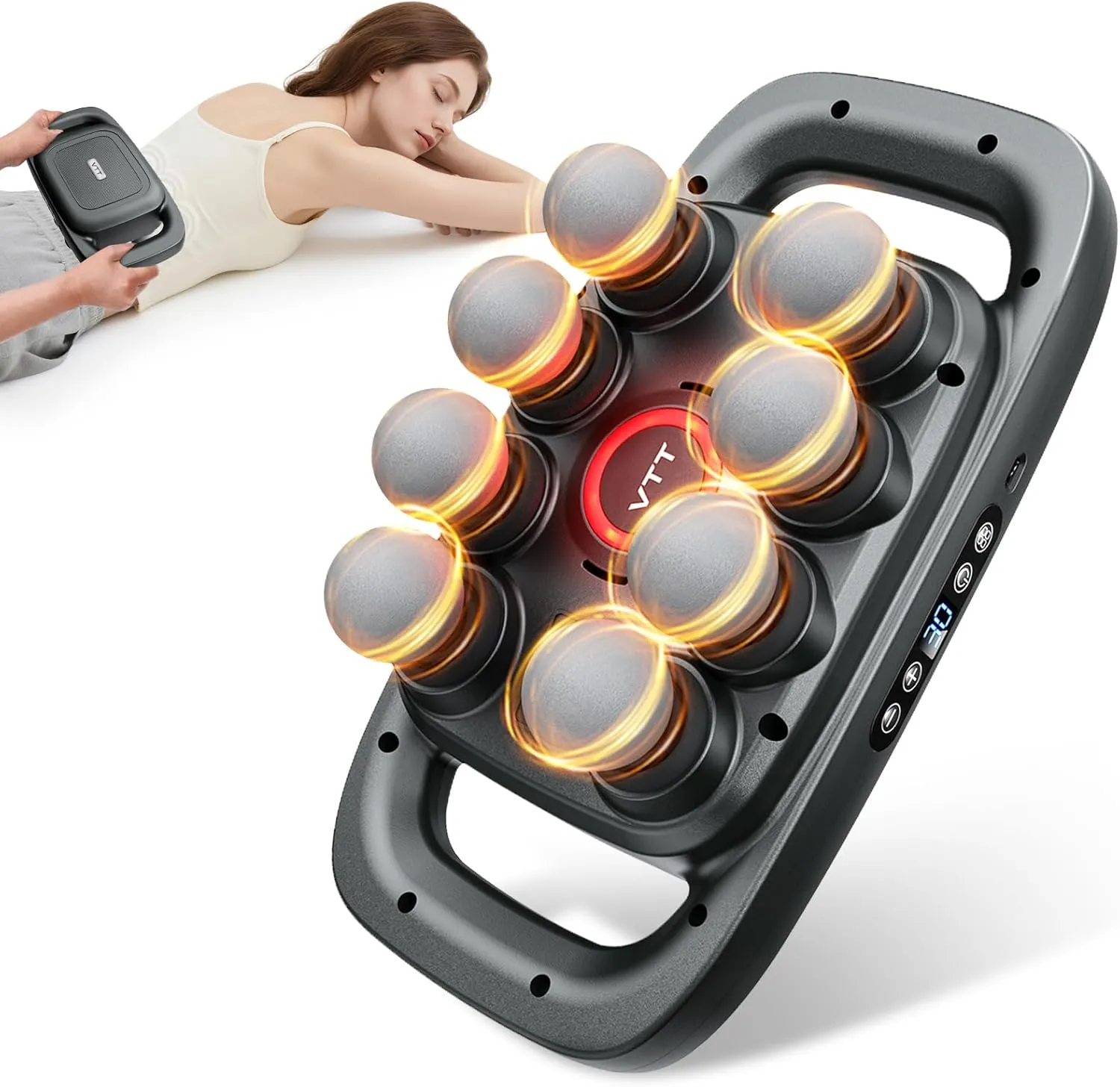 8 head massage gun for back, shoulders, legs, & muscle pain relief 8 head massage gun for back, shoulders, legs, & muscle pain relief
