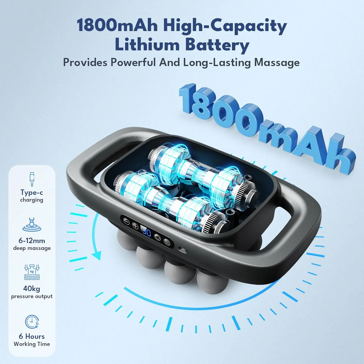 8 head massage gun for back, shoulders, legs, & muscle pain relief 8 head massage gun for back, shoulders, legs, & muscle pain relief