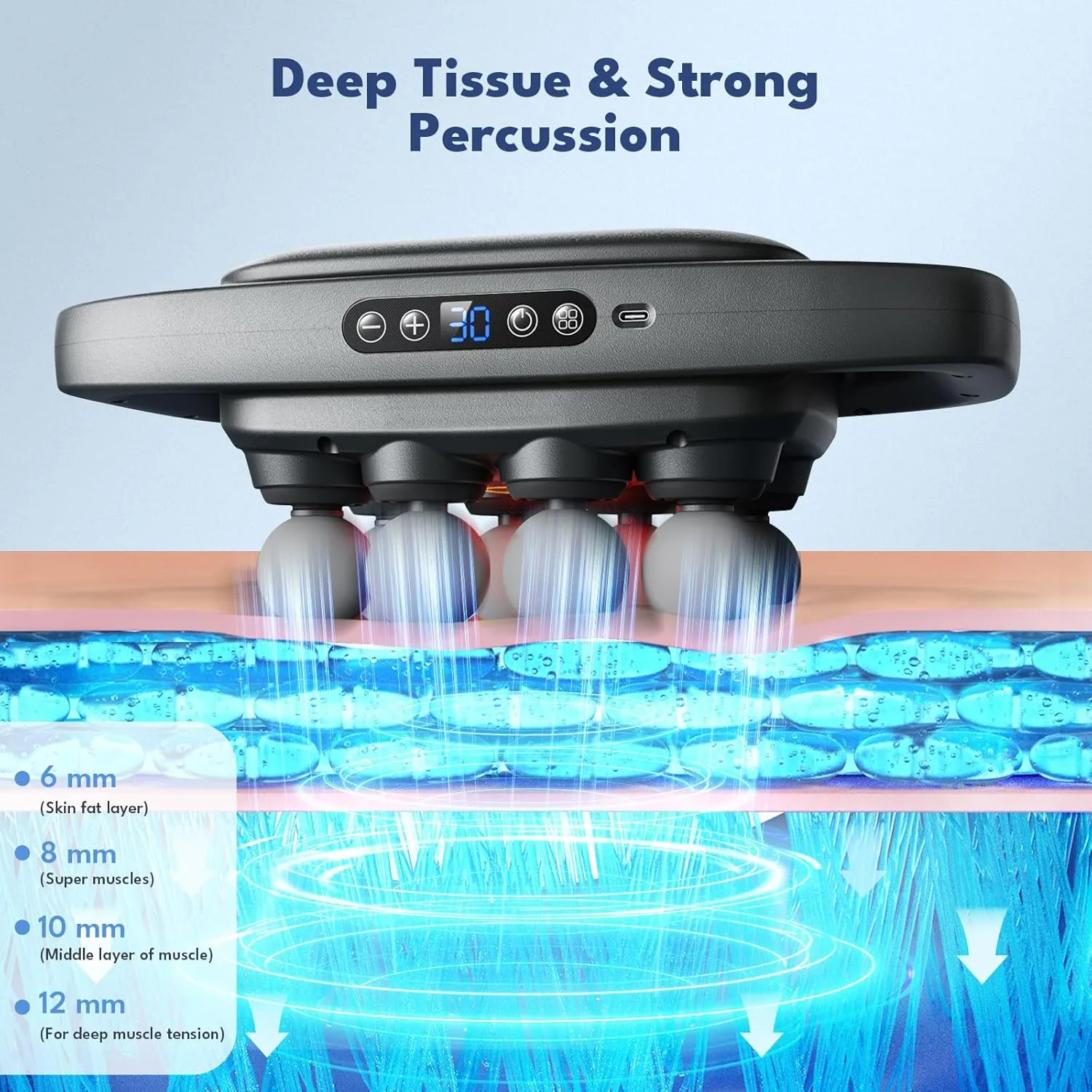 8 head massage gun for back, shoulders, legs, & muscle pain relief 8 head massage gun for back, shoulders, legs, & muscle pain relief